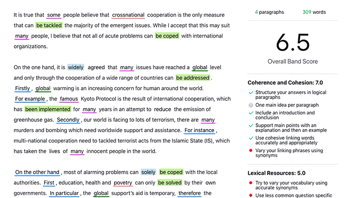 check my ielts essay for free